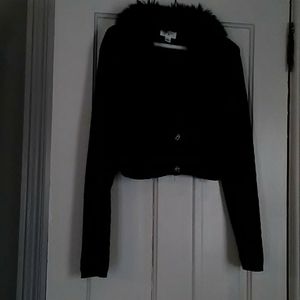 Black cropped sweater